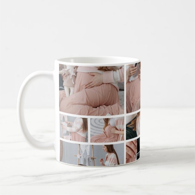 Mug 7 Photo Christmas Cookies for 2 Pregnancy  (Gauche)