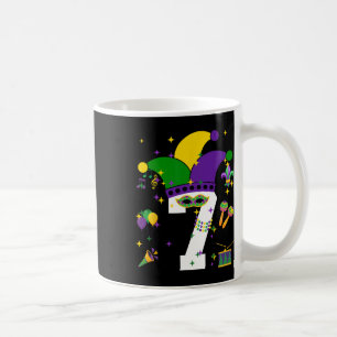 Mug 7e anniversaire Mardi Gras Thème 7 ans Garçons Ki