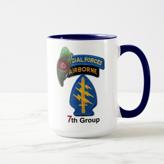 Mug 7ème Vétérinaires des bérets verts SFGA SF de (Droite)