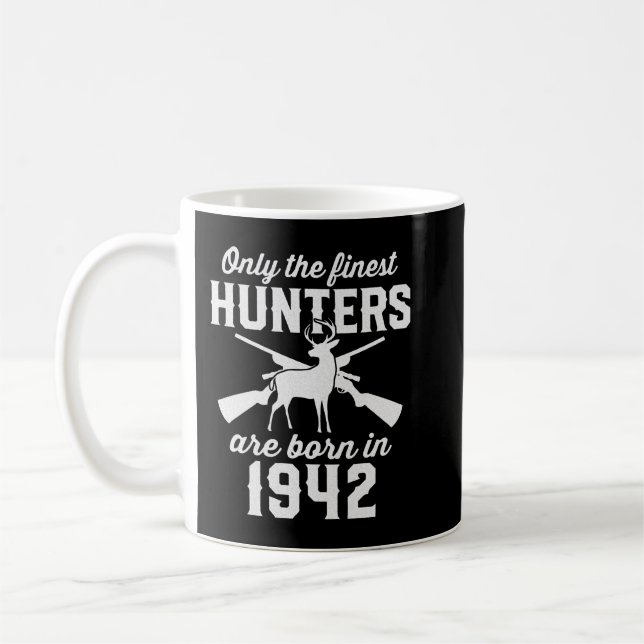 Mug 80 Year Old Deer Hunter 80th Birthday 1942 Hunting (Gauche)