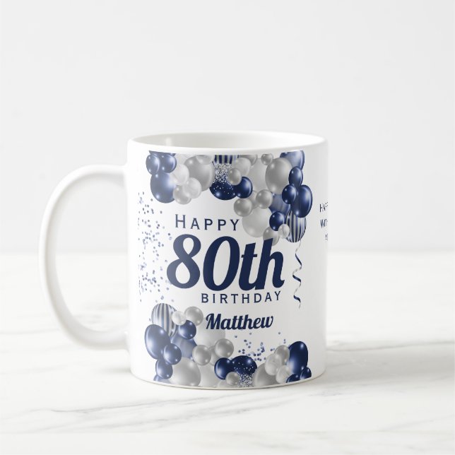Mug 80e anniversaire Ballons de la marine (Gauche)