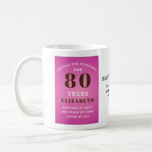 Mug 80e anniversaire Normes d'établissement Ajouter vo