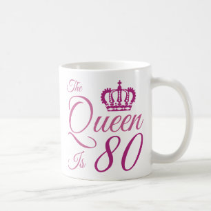 Mug 80e Birthday Queen