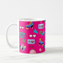 Mug 80s Costume Vibrant pink Retro culture pop