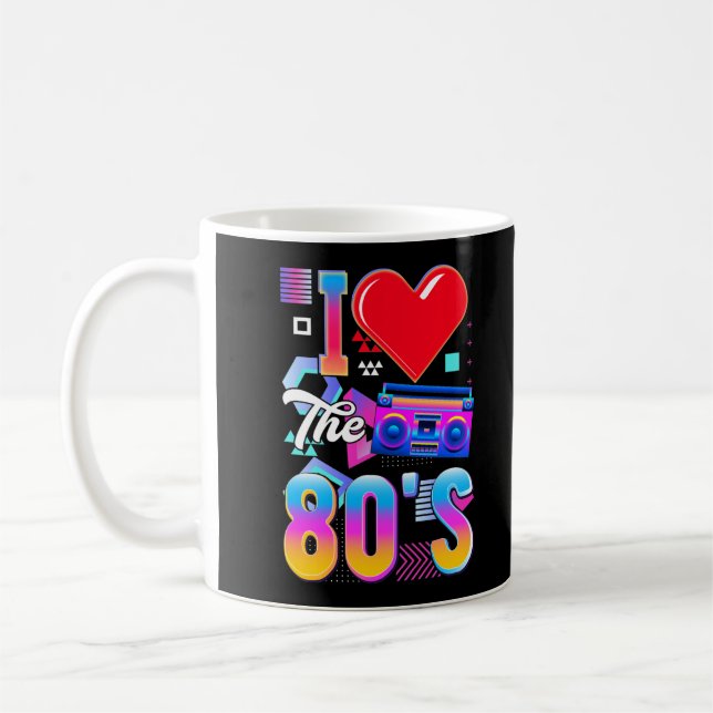 Mug 80s Music Radio Love Eighties Disco (Gauche)