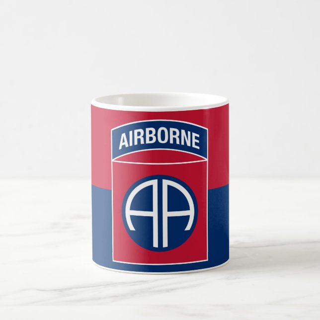 Mug 82e division aérienne Flag Military Vétéran (Centre)