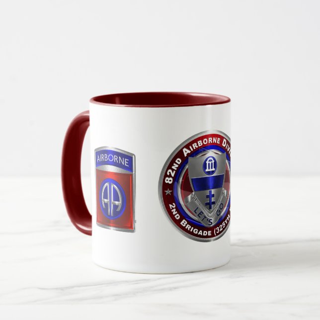 Mug 82e division aéroportée 2e brigade 325e PIR (Devant gauche)