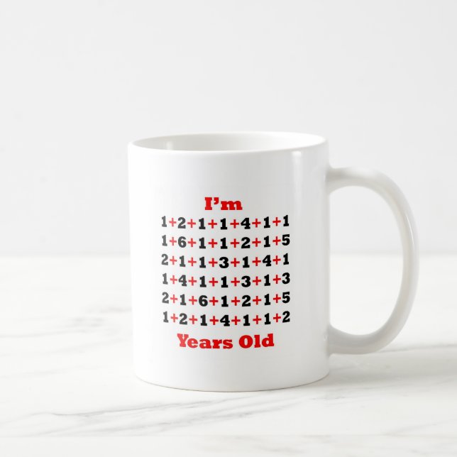 Mug 85 années ! Rouge de noir (Droite)