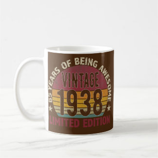 Mug 85e anniversaire Cadeaux hommes Vintage 1938 85 an