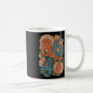 Mug 8647 Anti Trump Floral Democrat Président libéral