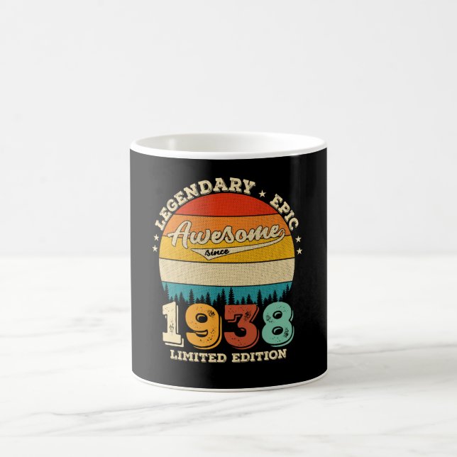 Mug 87 Ans Anniversaire 1938 Magnifique 87ème annivers (Centre)