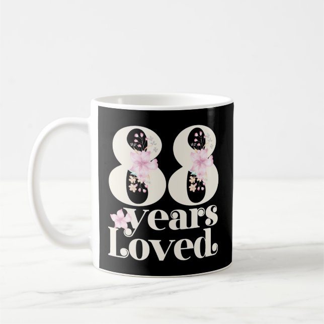 Mug 88 Ans Grand-Mère Aimée 88E Parti 88 (Gauche)