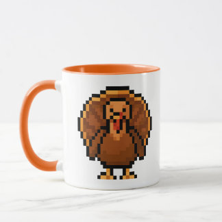 Mug 8-bit Retro Turkey
