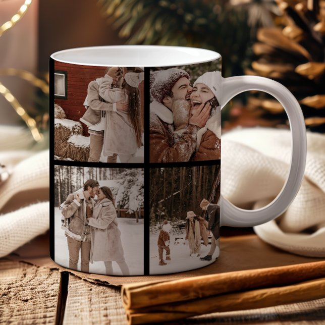 Mug 8 Photo Minimalist First Christmas Together (Créateur téléchargé)