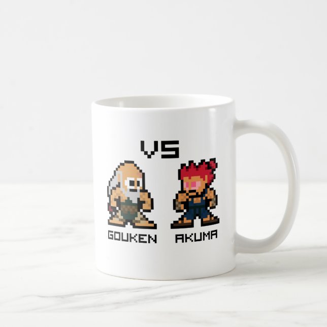 Mug 8bit Gouken CONTRE Akuma (Droite)