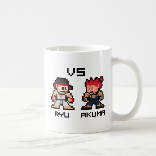 Mug 8bit Ryu CONTRE Akuma (Droite)