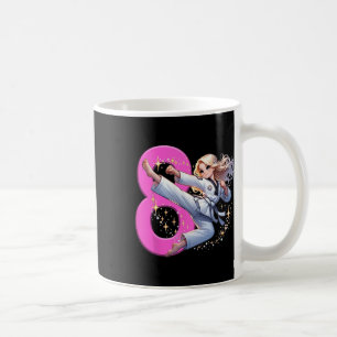 Mug 8e anniversaire Girl Martial Arts Party Taekwondo