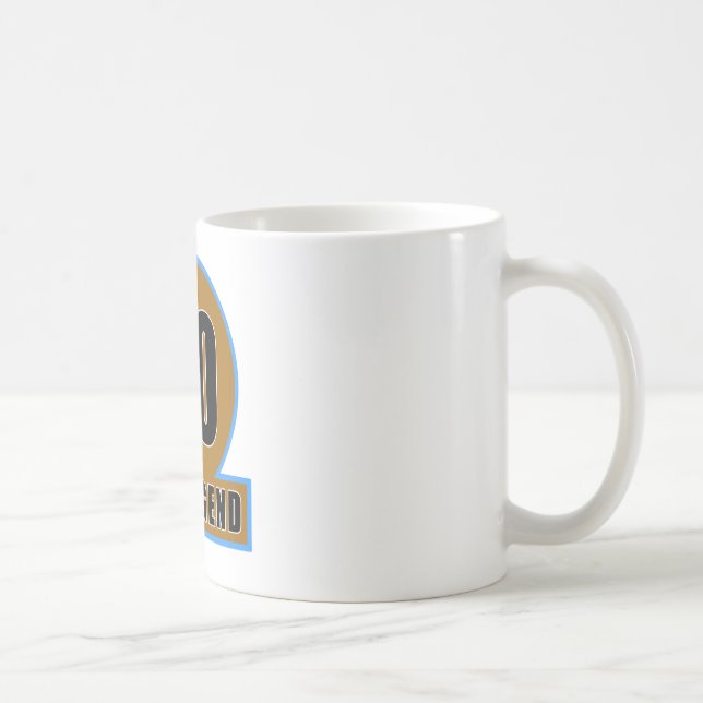 Mug 90 les conceptions d'anniversaire de légende (Droite)