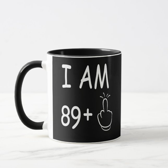 Mug 90e anniversaire, Anniversaire drôle (Gauche)