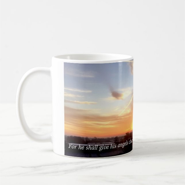 Mug 91:11 de psaume (lever de soleil) (Gauche)