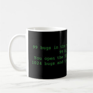 Mug 99 bugs dans le code, drôle de musique programmer
