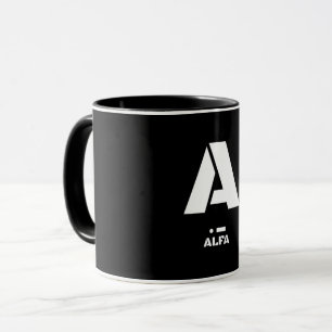 Mug A (Alfa) Alphabet phonétique de l'OTAN & Code Mors