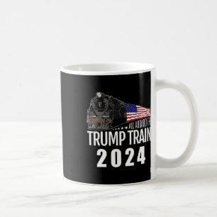 Mug À bord du Trump Train 2024 American Flag 2