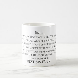 Mug À Brother à partir d'un message personnalisé