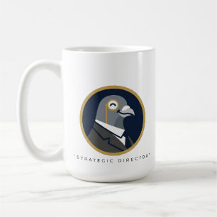 Mug à café à cadre doré avec signature du Directeu