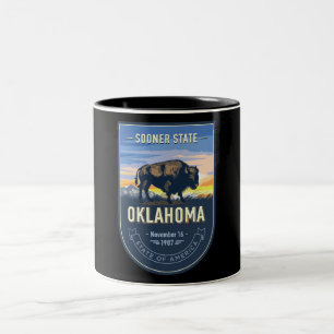 Mug à café à deux tons d'Oklahoma
