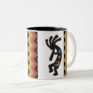 Mug à café à deux tons indien Kokopelli