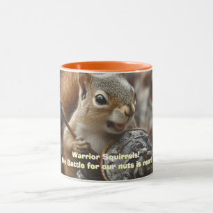 Mug à café à deux tons pour écureuils guerriers