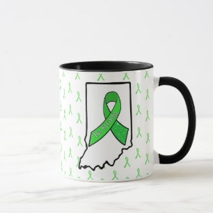 Mug à café avec ruban de sensibilisation à la mala