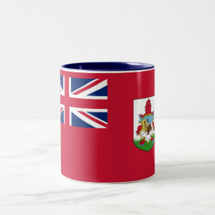 Mug à café bicolore avec drapeau patriotique des B