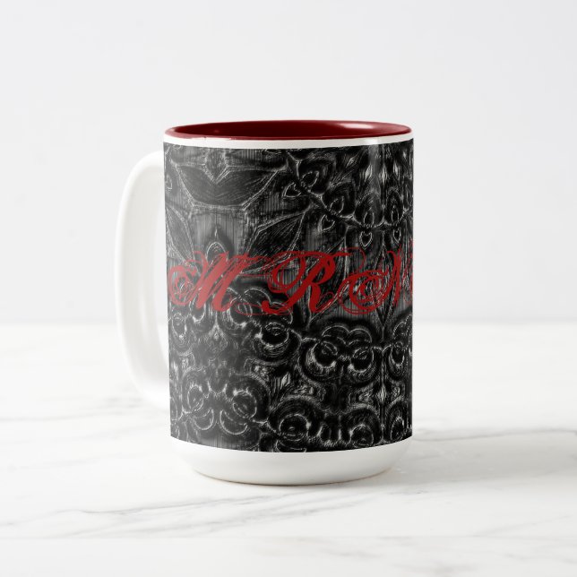 Mug à café bicolore Mandala Mandala (Devant gauche)