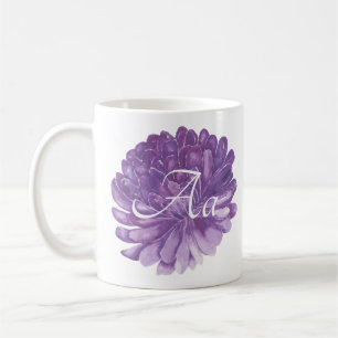 Mug à café blanc classique "Lavender Flower"