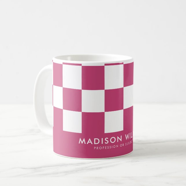 Mug à café Carré moderne minimaliste (Devant gauche)