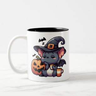 Mug à café Chauve-souris et Citrouille de Hallowee