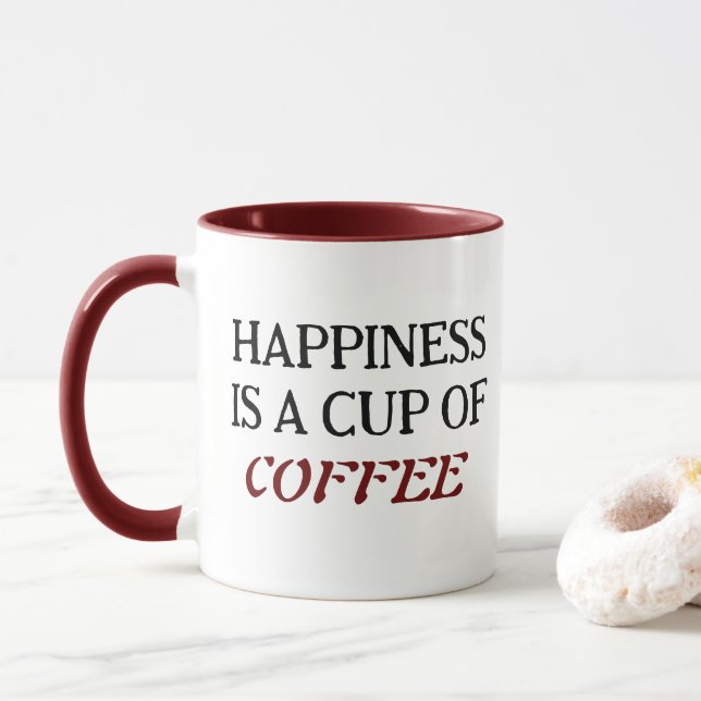 Mug à café classique à deux tons (Avec donut)