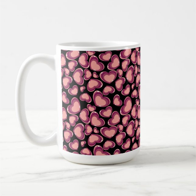 Mug à café coeurs (Gauche)