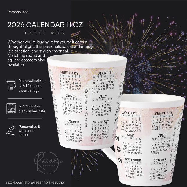 Mug à café de 340 g personnalisé pour 2026 avec ca (Créateur téléchargé)