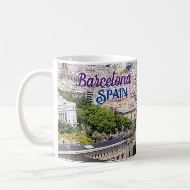 Mug à café de Barcelone Espagne (Gauche)