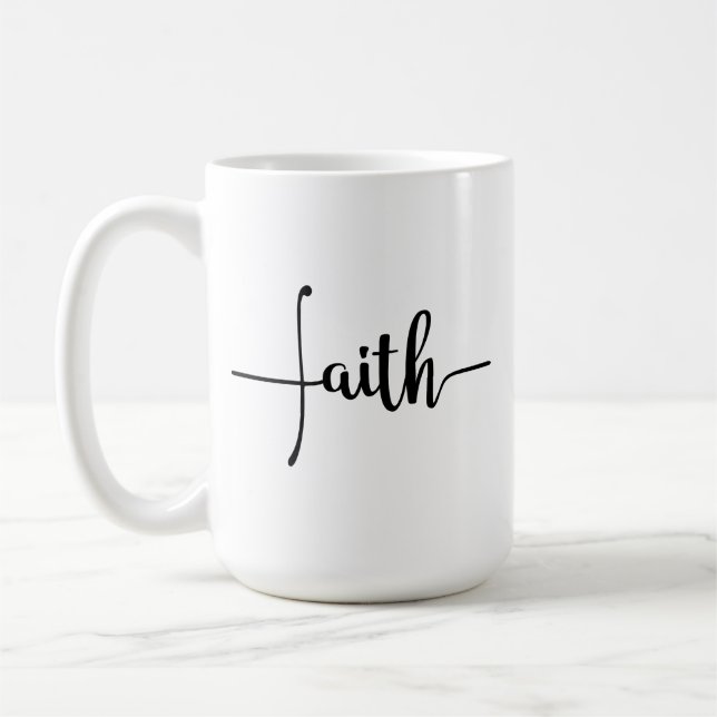 Mug à café de la foi chrétienne (Gauche)