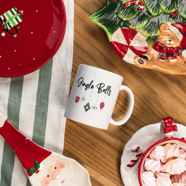 Mug à café de Noël - Boules de Jingle (Créateur téléchargé)