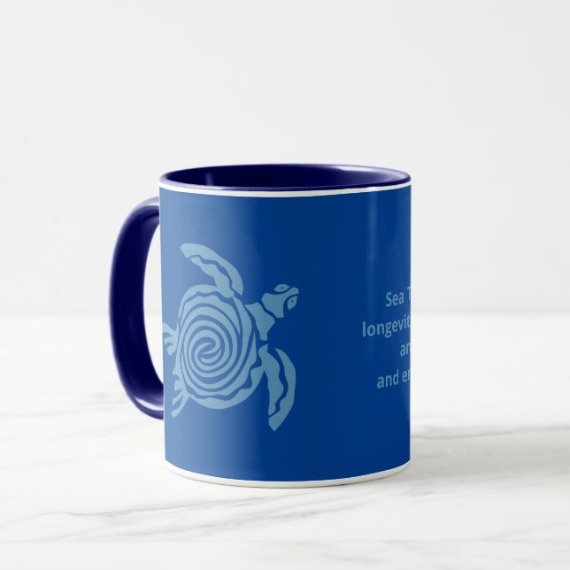 Mug à café de tortue de mer rapide (Devant gauche)