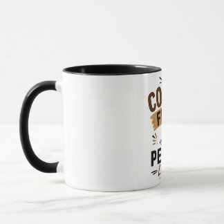 Mug à café drôle – Café d'abord, les gens après –