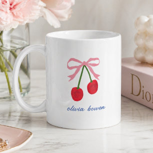 Mug à café   Illustration mignonne au nœud papillo