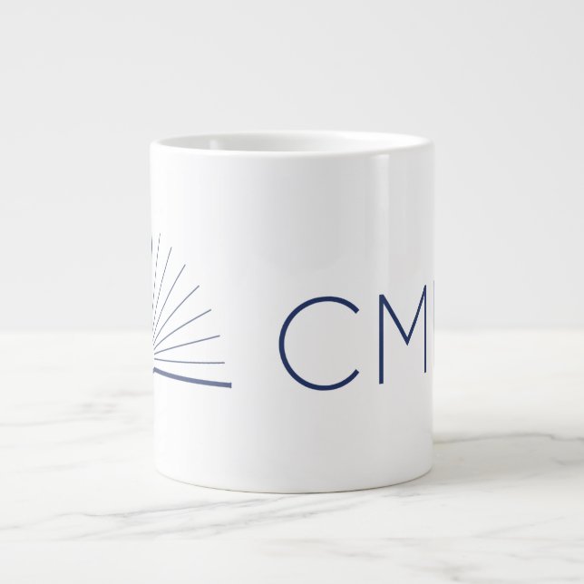Mug à café Jumbo du CMEC - 20 oz, blanc avec marin (Devant)
