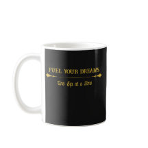 Mug à café Luxe Noir Bleu Or