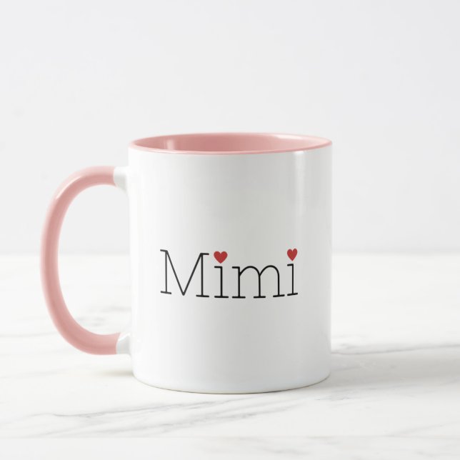 Mug à café Mimi 11oz deux tons (Gauche)